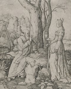 De Verzoeking van Sint-Antonius, 1509 door Lucas van Leyden
